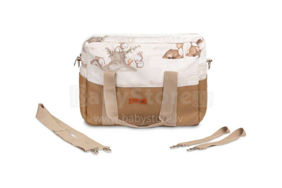 STROLLER BAG ECO LEATHER GROVE BROWN