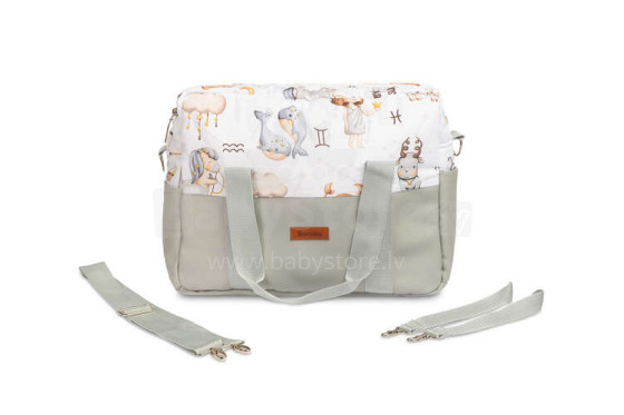 STROLLER BAG ECO LEATHER ZODIAC GRAY