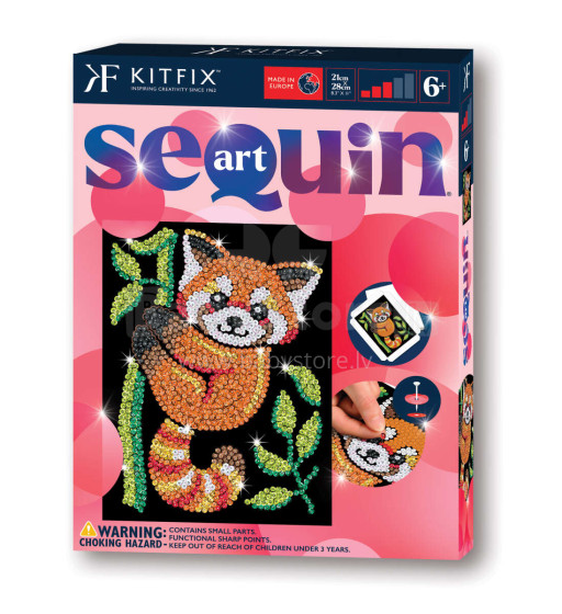 KITFIX DIY set Sequin Art Red Red Panda