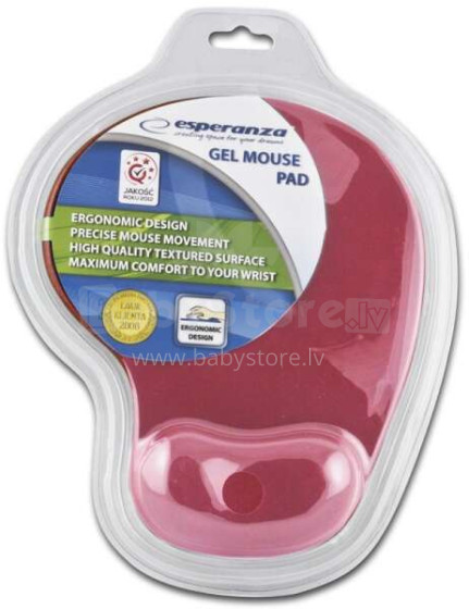 ESPERANZA GEL MOUSE PAD RED