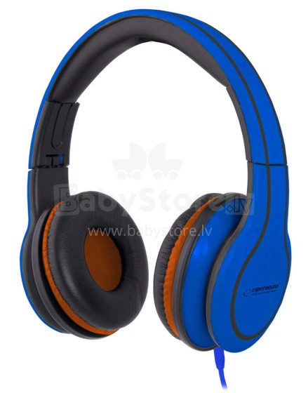 ESPERANZA STEREO AUDIO HEADPHONES BLUES BLUE