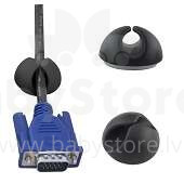 ESPERANZA MULTIPURPOSE CABLE CLIPS EBA101K BLACK