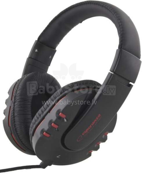 ESPERANZA STEREO AUDIO HEADPHONES MAUI BLACK