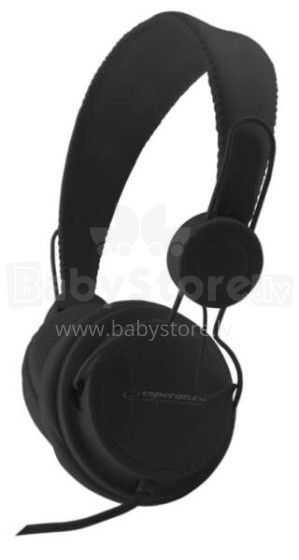 ESPERANZA STEREO AUDIO HEADPHONES SENSATION BLACK