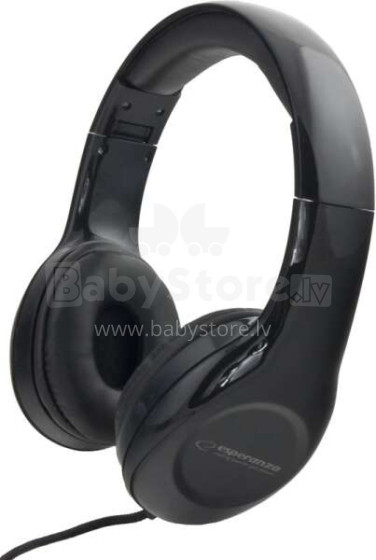 ESPERANZA STEREO AUDIO HEADPHONES SOUL BLACK