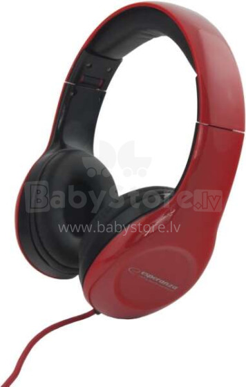 ESPERANZA STEREO AUDIO HEADPHONES SOUL RED