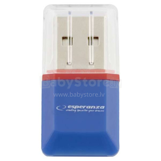 ESPERANZA MICRO SD USB 2.0 CARD READER BLUE