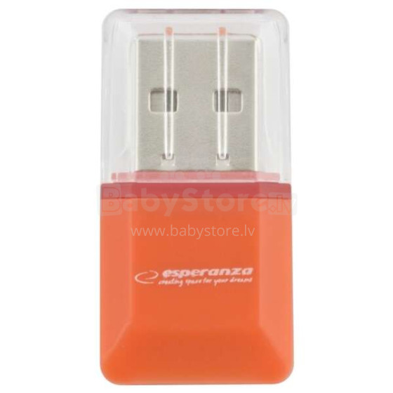 ESPERANZA MICRO SD USB 2.0 CARD READER ORANGE