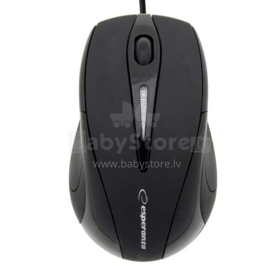 ESPERANZA SIRIUS 3D WIRED OPTICAL MOUSE USB BLACK/BLACK