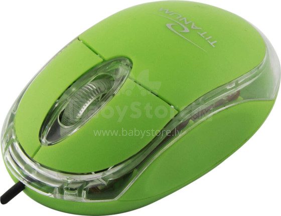 TITANUM RAPTOR 3D WIRED OPTICAL MOUSE USB GREEN