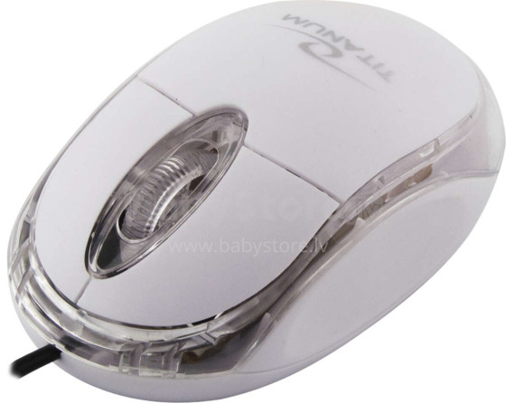 TITANUM RAPTOR 3D WIRED OPTICAL MOUSE USB WHITE