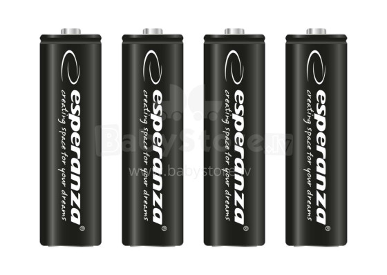 ESPERANZA RECHARGEABLE HIGH CAPACITY BATTERIES Ni-MH AA 2600MAH 4PCS.
