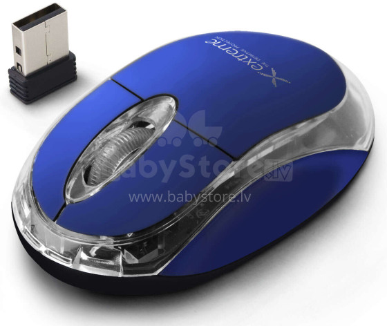 EXTREME WIRELESS 2.4GHZ OPTICAL MOUSE 3D USB HARRIER BLUE
