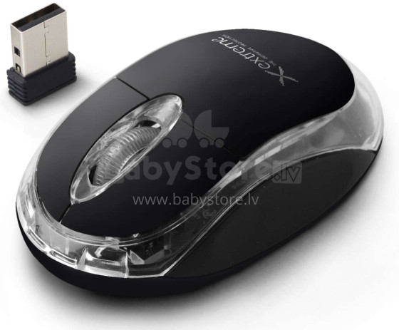 EXTREME WIRELESS 2.4GHZ OPTICAL MOUSE 3D USB HARRIER BLACK
