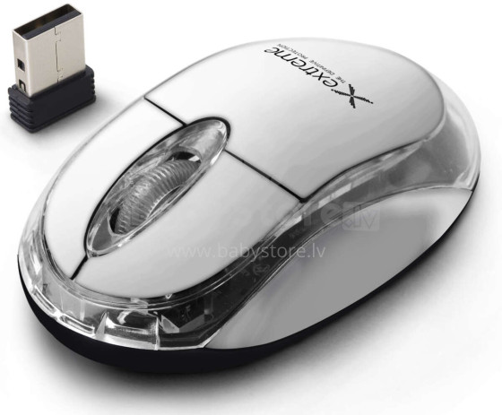 EXTREME WIRELESS 2.4GHZ OPTICAL MOUSE 3D USB HARRIER WHITE
