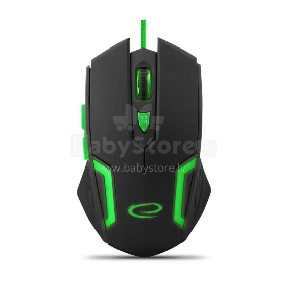 ESPERANZA WIRED MOUSE FOR GAMERS 6D OPT. USB MX205 FIGHTER GREEN