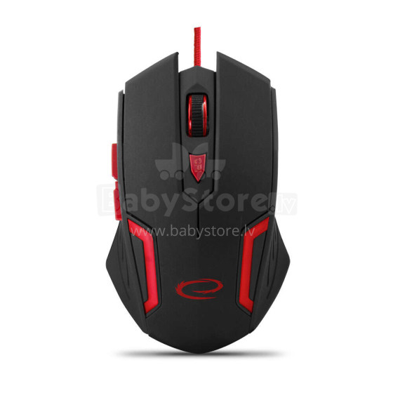 ESPERANZA WIRED MOUSE FOR GAMERS 6D OPT. USB MX205 FIGHTER RED