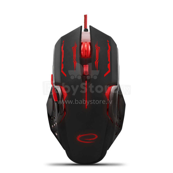 ESPERANZA WIRED MOUSE FOR GAMERS 6D OPT. USB MX403 APACHE RED