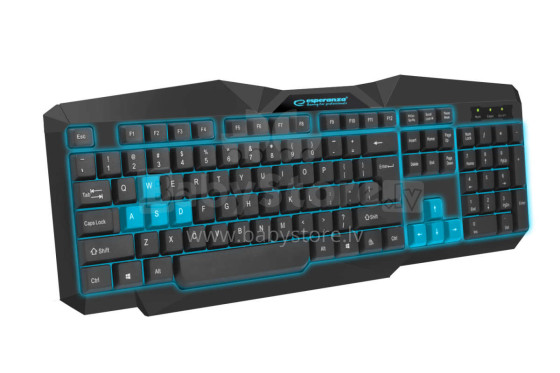 ESPERANZA WIRED ILLUMINATED GAMING USB KEYBOARD TIRIONS BLUE