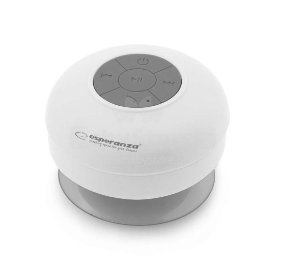 ESPERANZA BT SPEAKER WATER RESISTANCE SPRINKLE WHITE