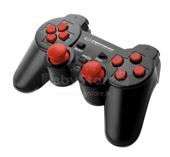 ESPERANZA GAMEPAD PC2/PS3/PC USB CORSAIR BLACK/RED