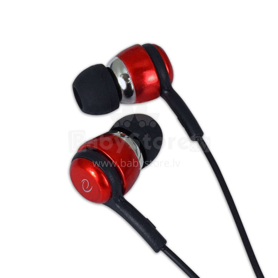 ESPERANZA EARPHONES WITH MICROPHONE EH192K BLACK/RED