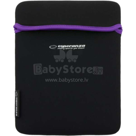 ESPERANZA NEOPRENE BAG FOR TABLET 9.7" ET172V BLACK/VIOLET