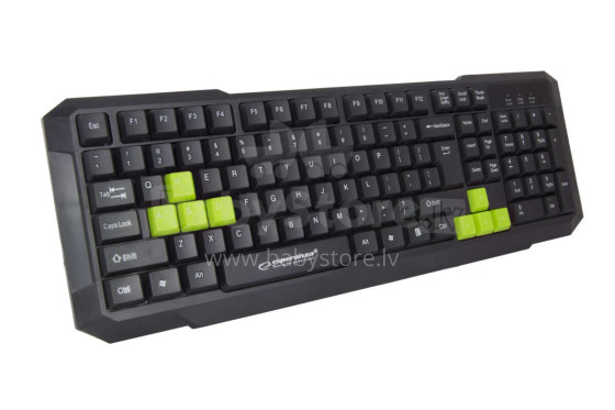 ESPERANZA WIRED GAMING USB KEYBOARD ASPIS GREEN