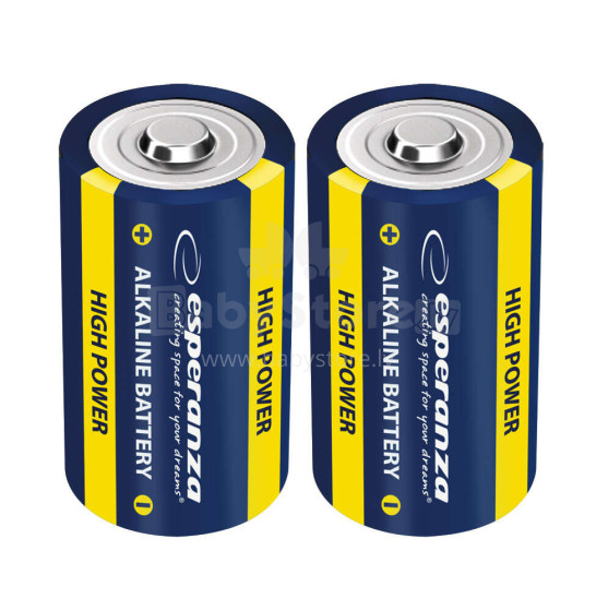 ESPERANZA ALALINE BATTERY D LR20 2PCS. BLISTER