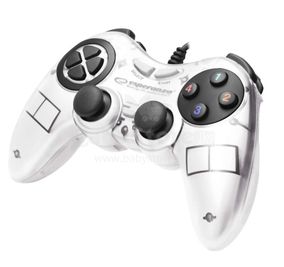 ESPERANZA GAMEPAD PC USB FIGHTER WHITE