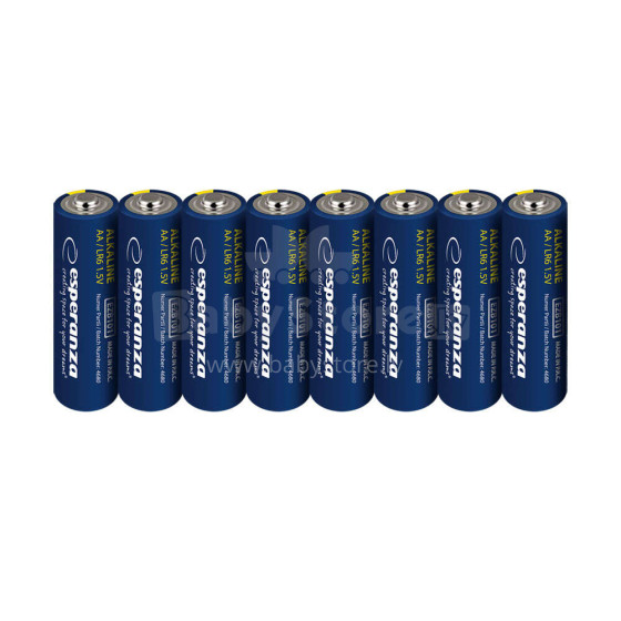 ESPERANZA ALKALINE BATTERIES AA 8PCS. BLISTER