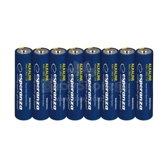 ESPERANZA ALKALINE BATTERIES AAA 8PCS. BLISTER