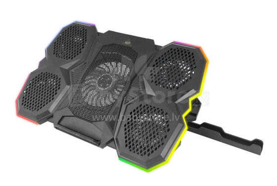 ESPERANZA RGB ILLUMINATED GAMING NOTEBOOK COOLING PAD WITH MOBILE PHONE STAND BREVA
