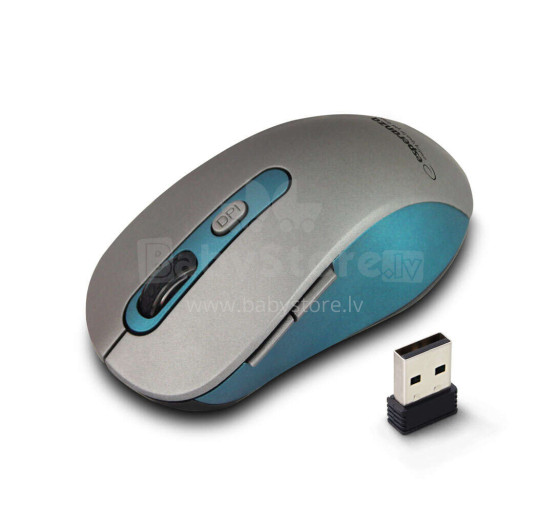 ESPERANZA WIRELESS 2.4GHZ OPTICAL MOUSE 6D USB ADARA BLUE