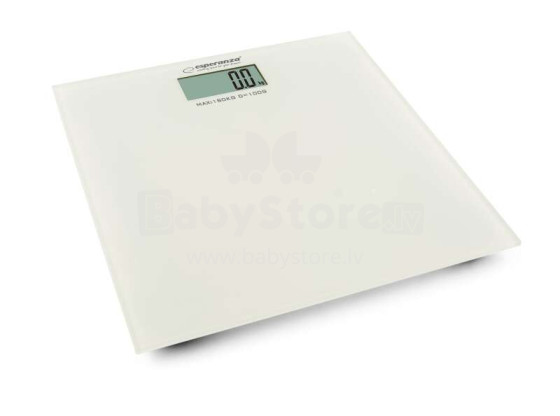 ESPERANZA BATHROOM SCALE AEROBIC WHITE