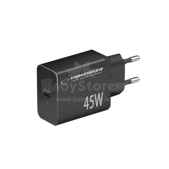 ESPERANZA QUICK POWER CHARGER 45W USB-C PD 45W BLACK