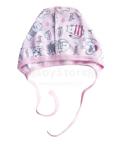 Galatex Baby Cap Art.181465 Cat Baby 100% medvilninė kepurė Katės