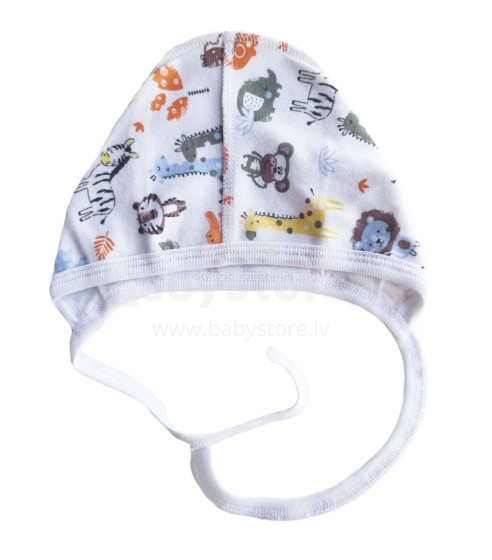 Galatex Baby Cap Art.181467 Animals Baby 100% medvilninė kepurė Katės