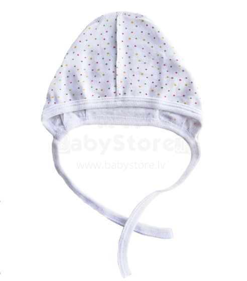 Galatex Baby Cap Art.181468 Dots  Baby 100% medvilninė kepurė Katės