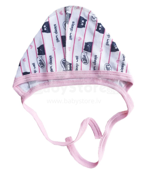 Galatex Baby Cap Art.181470 Cat Baby 100% medvilninė kepurė Katės