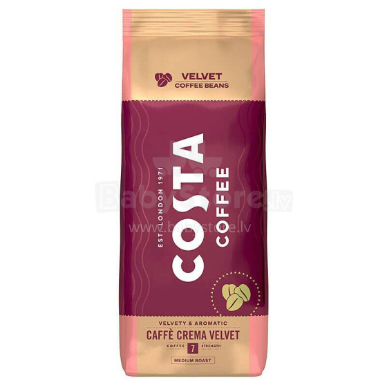 Кофе Costa Coffee Crema Velvet в зернах 1кг