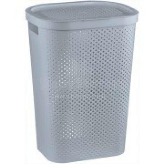 Veļas kaste Infinity Recycled 60L 44x35x60cm pelēka