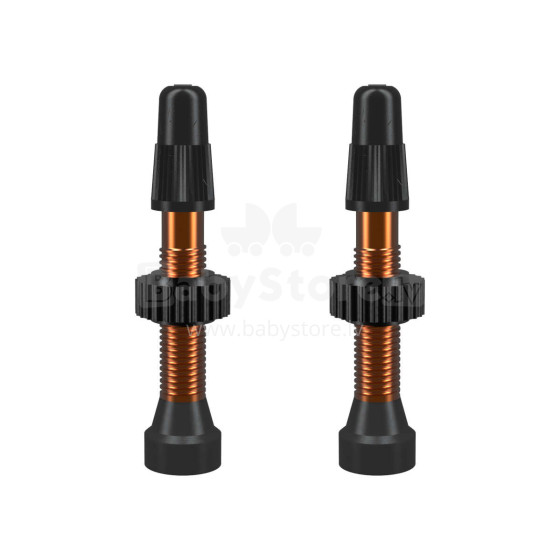 WTB TCS AL Orange Presta Tubeless Valve Stems 34mm 2pcs