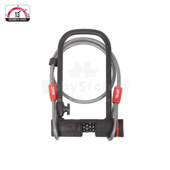 ZEFAL K-TRAZ U13 CODE + CABLE bike lock