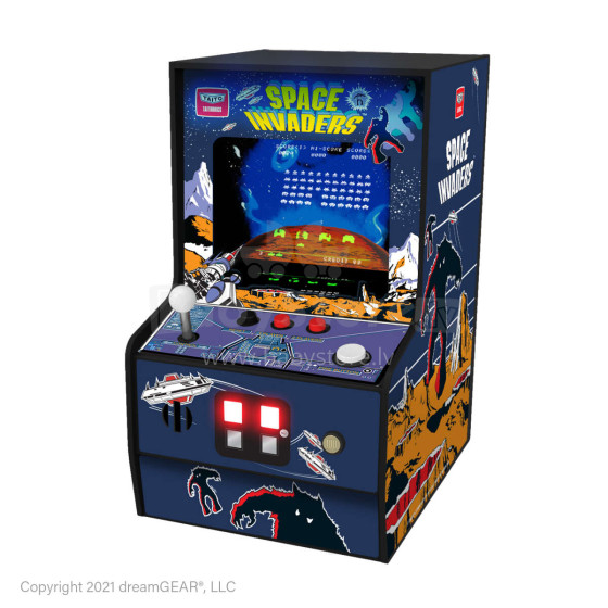 My Arcade MICRO PLAYER 6.75" SPACE INVADERS COLLECTIBLE RETRO (PREMIUM EDITION)