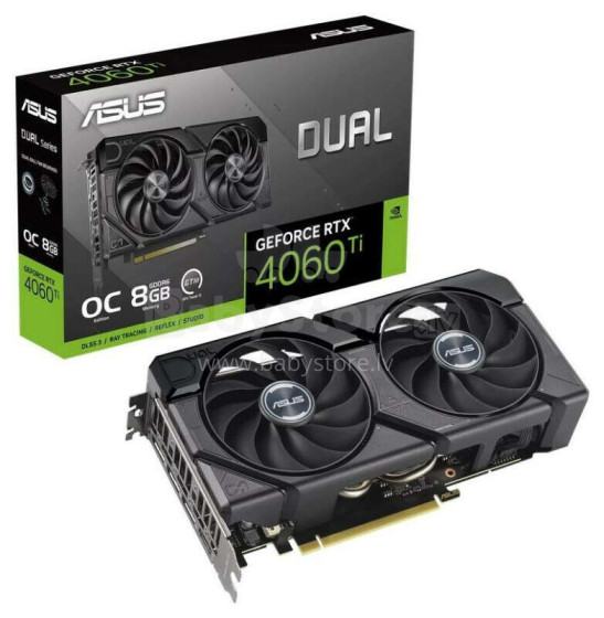 ASUS GeForce RTX 4060 Ti Dual 8 ГБ OC EVO DLSS