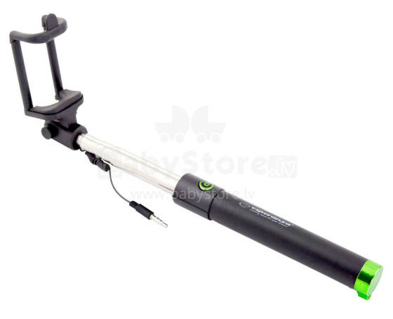 ESPERANZA WIRED SELFIE STICK BLACK/GREEN