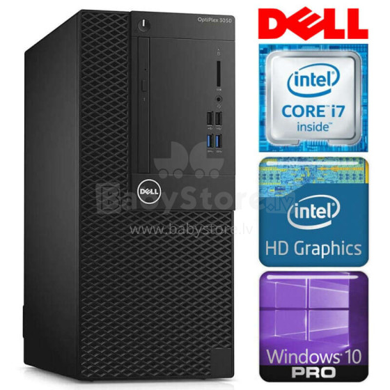 DELL 3050 Tower i7-7700 16GB 256SSD M.2 NVME WIN10Pro