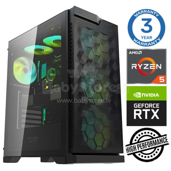 INTOP Ryzen 5 5600X 32GB 1TB SSD M.2 NVME+2TB RTX4060 8GB Windows 11