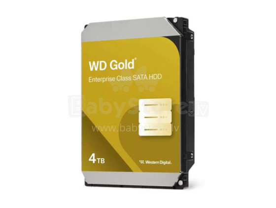 4TB Western Digital Gold 3.5" SATA III Hard Drive - 7200RPM, 256MB Cache